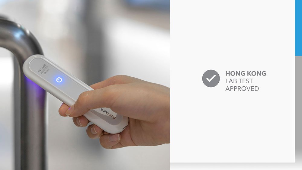 MOMAX UV-C Pen UV-C LED Sanitizer Lab Test Approved